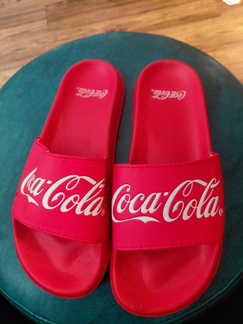 Coca-Cola Red Logo Slide Sandals